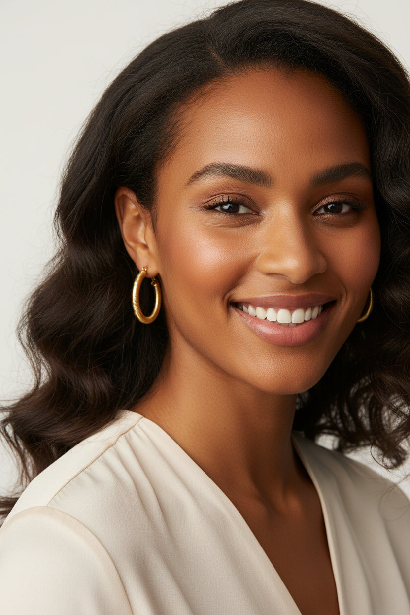 Boucles d'oreilles créoles légères – Seven Shades Réunion