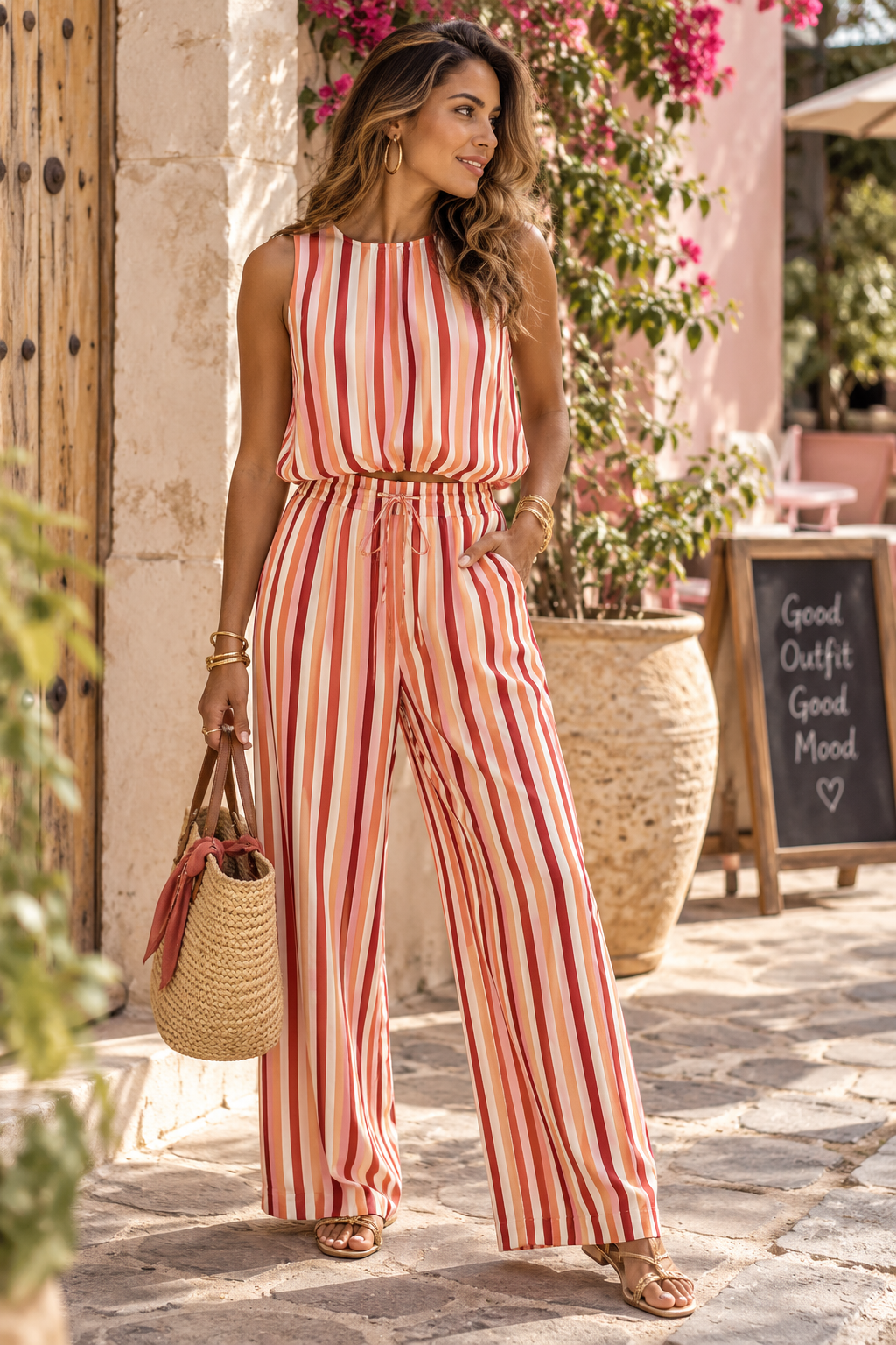 Ensemble ROXANE 2 pièces en viscose, tailles S M L – Seven Shades La Réunion